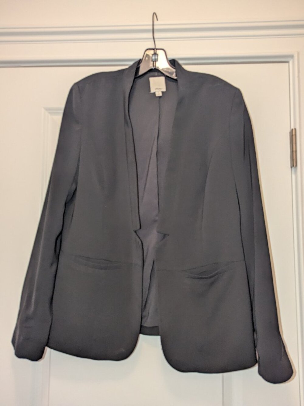 Halogen Black Open Front Blazer Jacket Size M Nordstrom